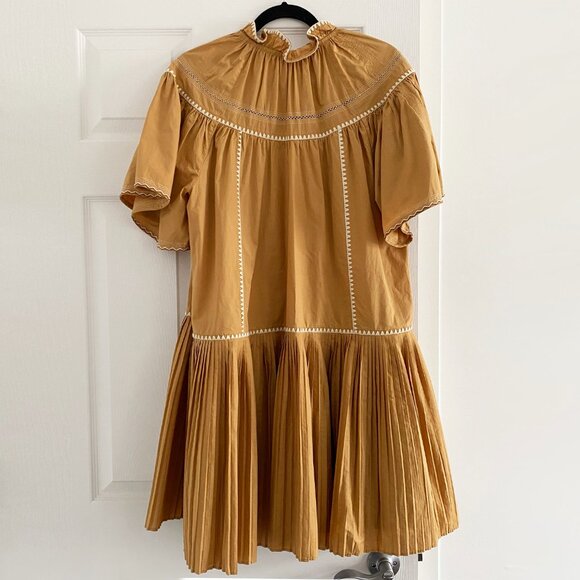 Ulla Johnson Pleated Hem Dress, size 12 - Picture 11 of 13
